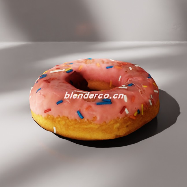 blender甜甜圈模型_blender布的58