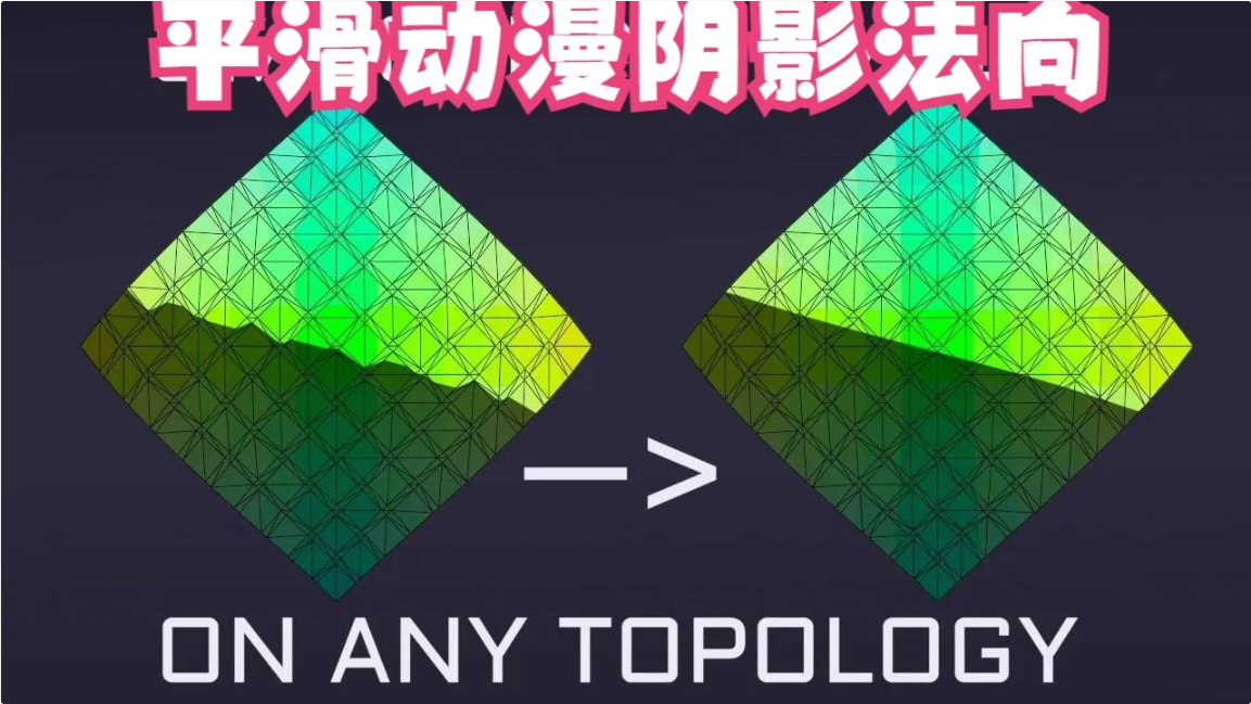 动漫【阴影】平滑，几何节点资产分享！