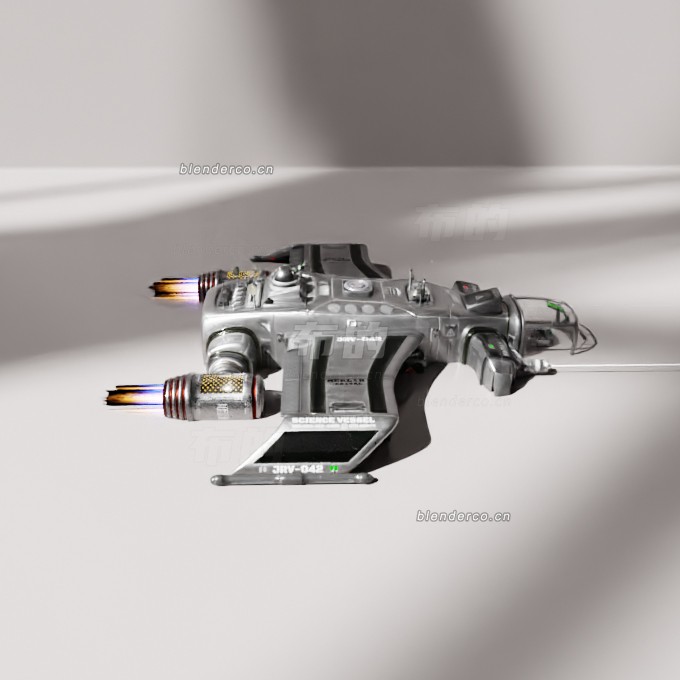 blender太空飞船模型_blender布的02