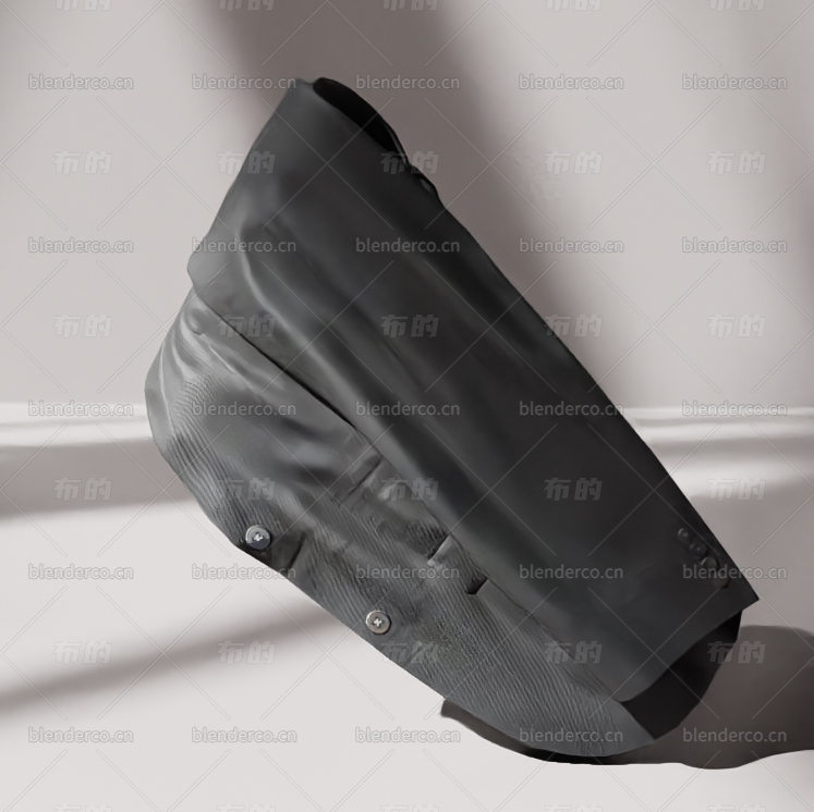 blender黑色衣服模型blender布的87