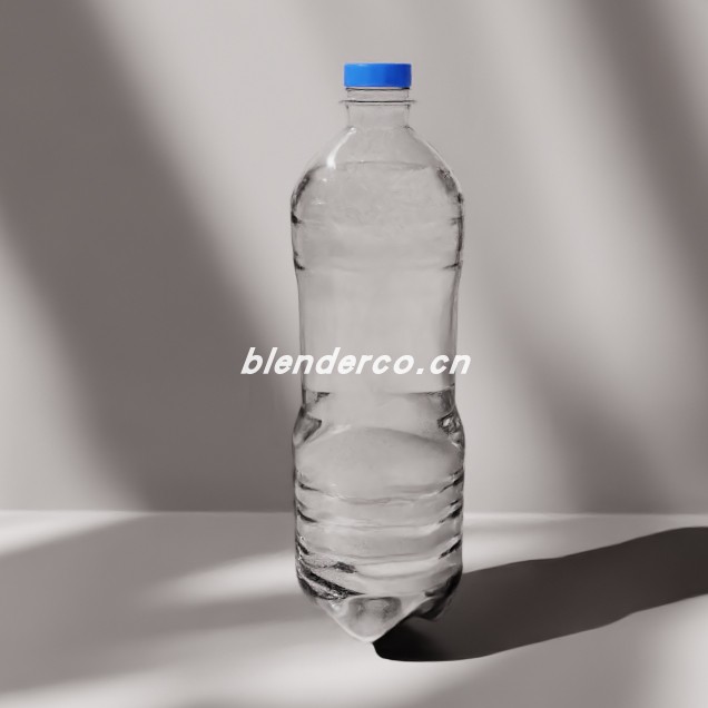 blender未贴标签的 PET 水瓶模型_blender布的71