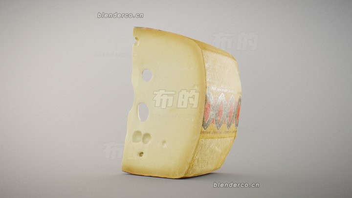 blender嘉士伯奶酪模型_blender布的43