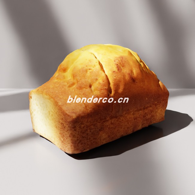 blender水果蛋糕片模型_blender布的66