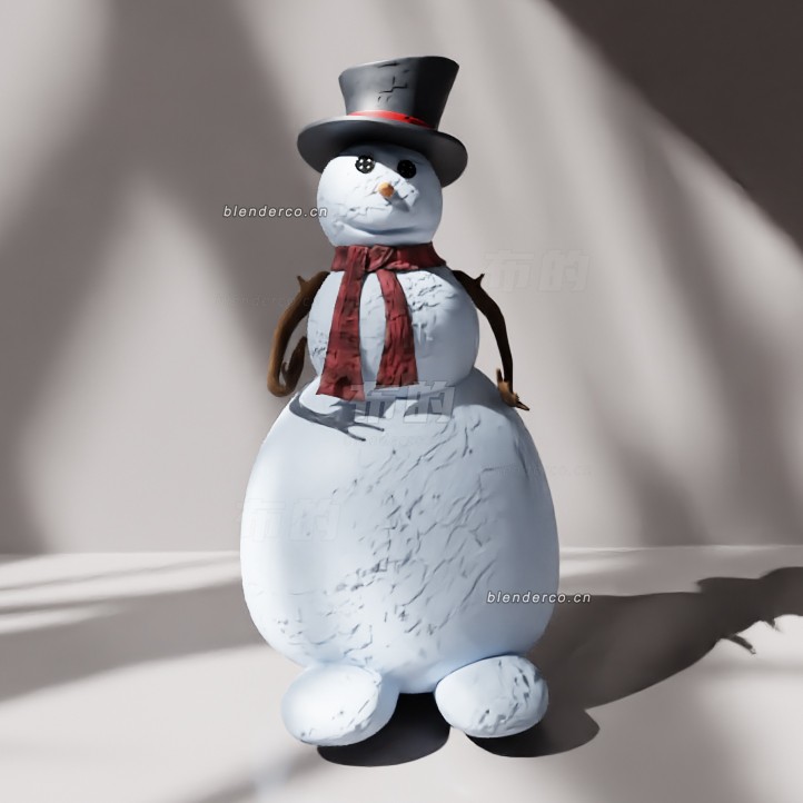blender雪人模型_blender布的54