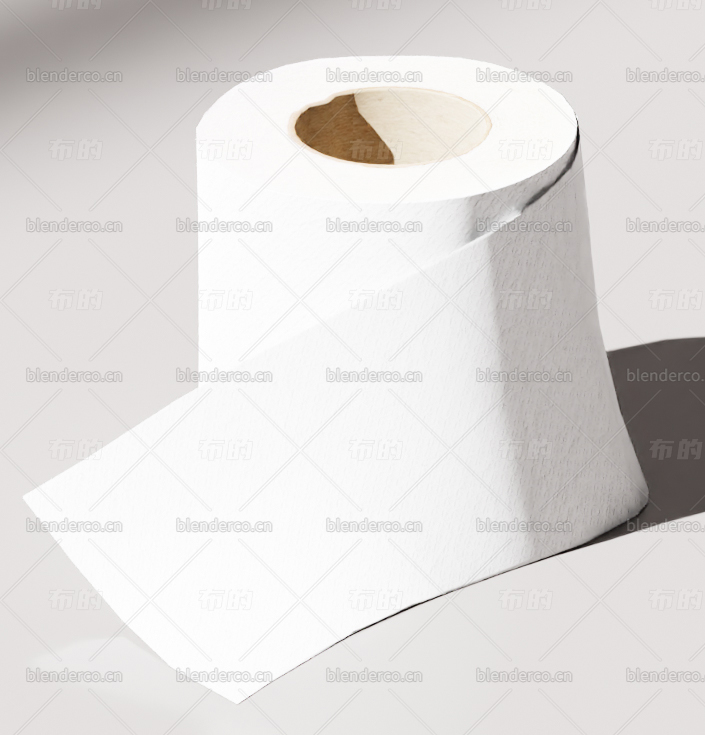 blender卫生纸卷纸 blender 布的模型7