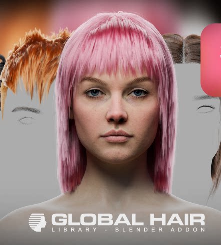 Globalhair – 适用于任何角色 – 发型库 已经汉化中文Global Hair