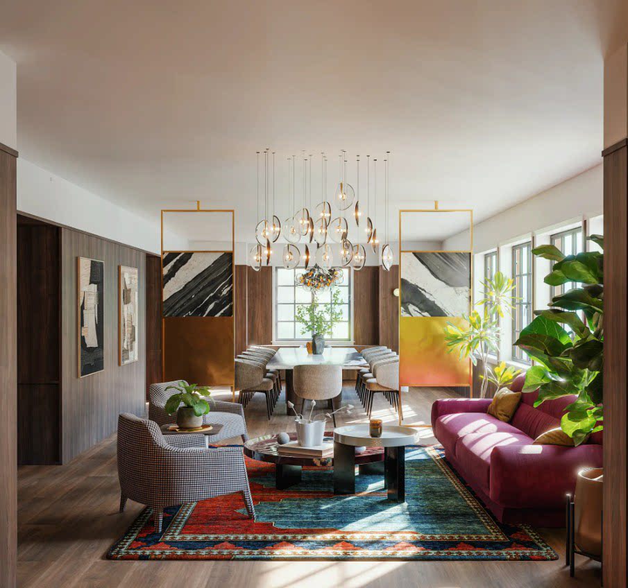 31 – 客厅与餐厅 Blender 模型