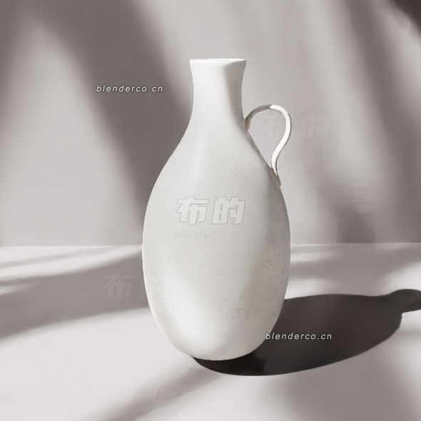 blender陶瓷花瓶模型_blender布的39
