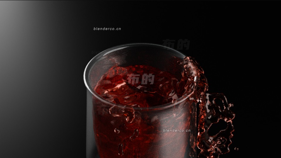 Blender冰块流体模拟（含MP4渲染动画）