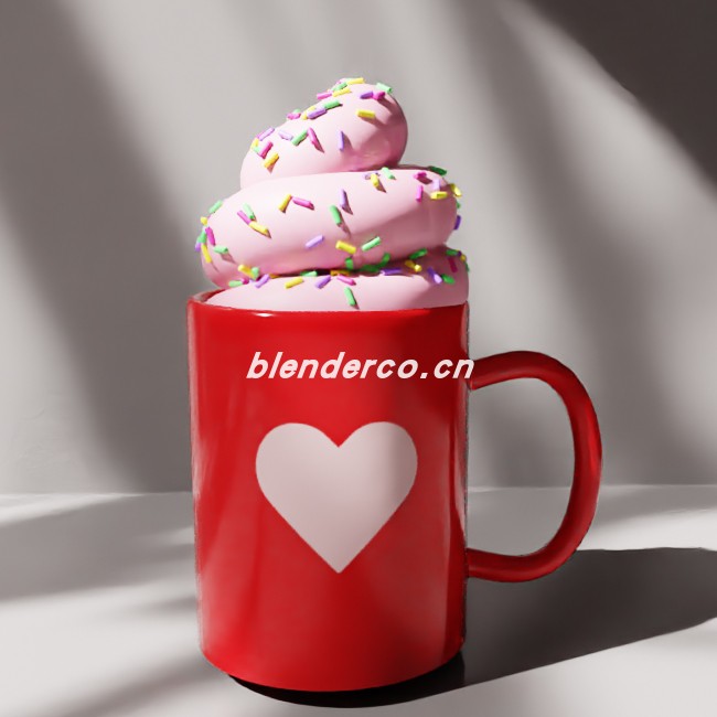 blender心形杯模型_blender布的48