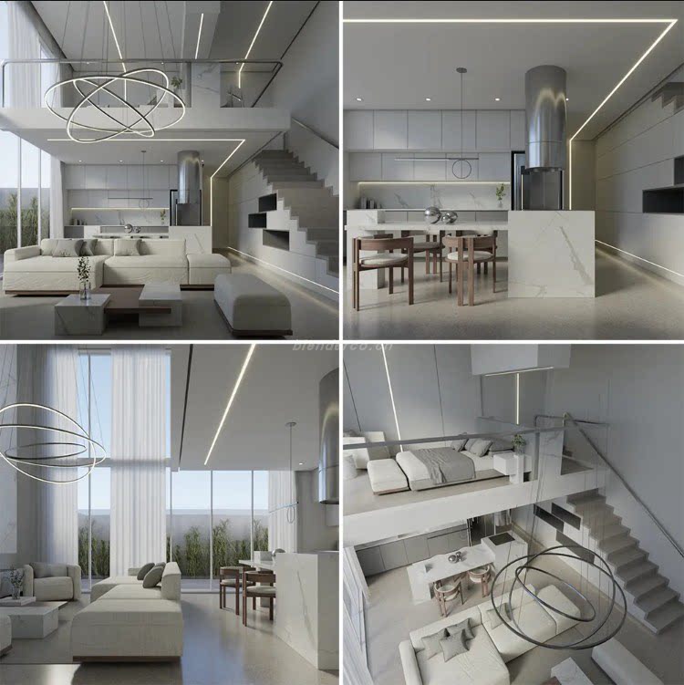 37 – 现代客厅 loftBlender 模型