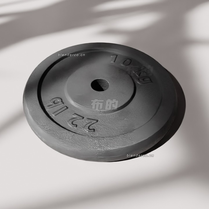 blender10kg哑铃模型_blender布的07