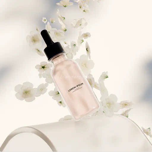 Blender 3D电商产品化妆品精华液素光花影背景工程文件