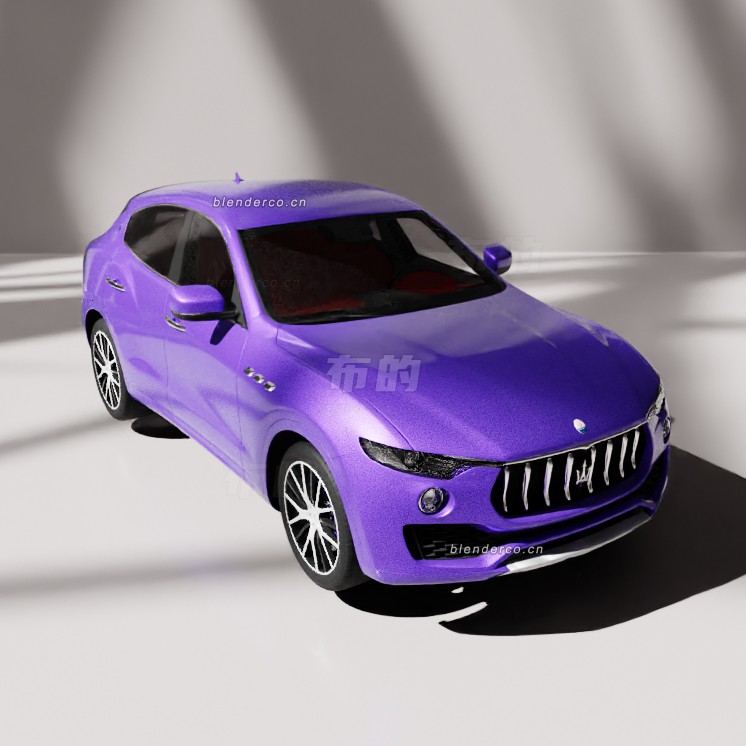 blender玛莎拉蒂汽车模型_blender布的57