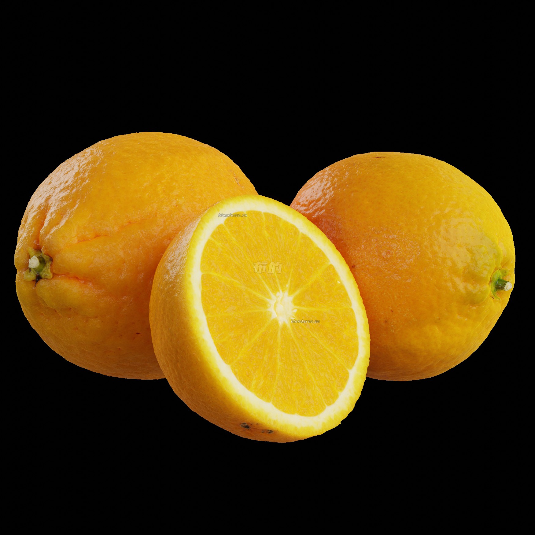 blender橙子模型_blender布的17
