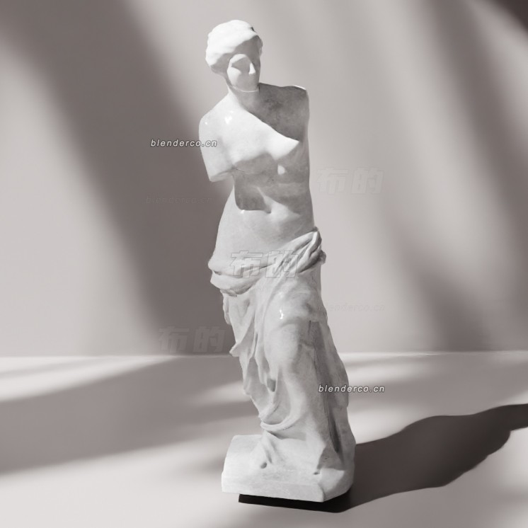 blender阿芙罗狄蒂雕像模型_blender布的84