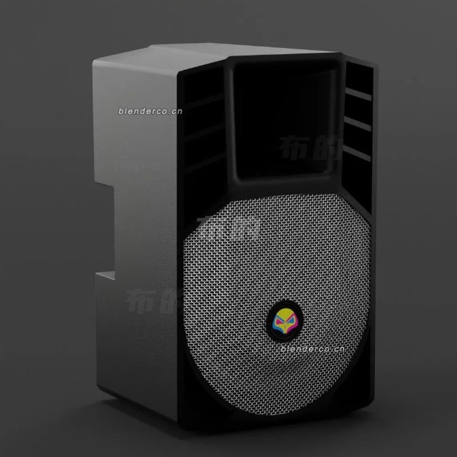 blender有源音箱模型_blender布的175
