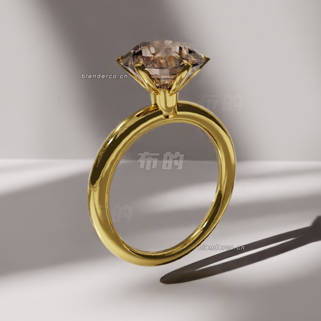 blender钻石戒指模型_blender布的69