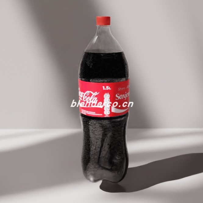 blender可乐瓶 1.5L模型_blender布的15