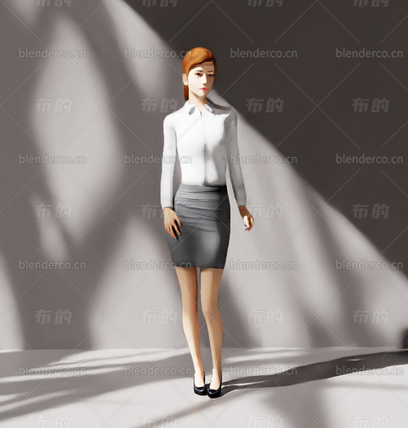 blender女人blender布的模型166