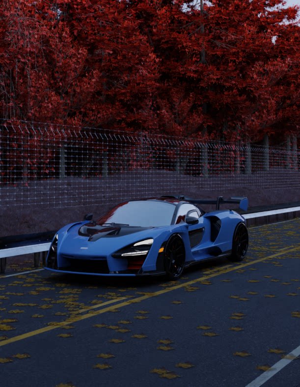 地平线跑车+环境视角渲染教程