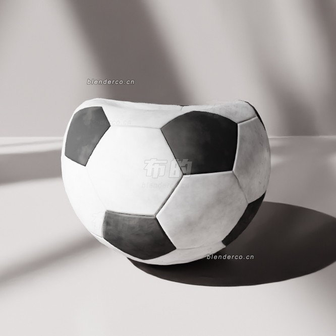 blender损坏脏足球模型_blender布的74