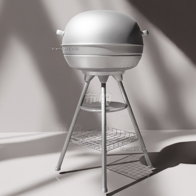 blender烧烤架模型_blender布的53