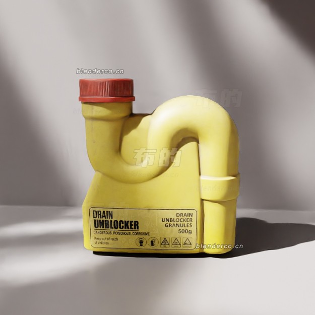 blender清洁剂模型_blender布的64