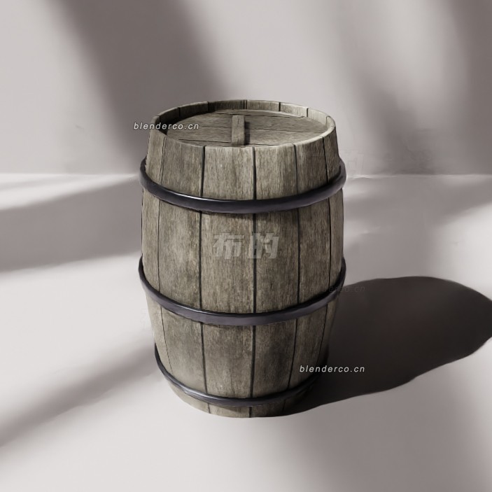 blender木桶模型_blender布的03
