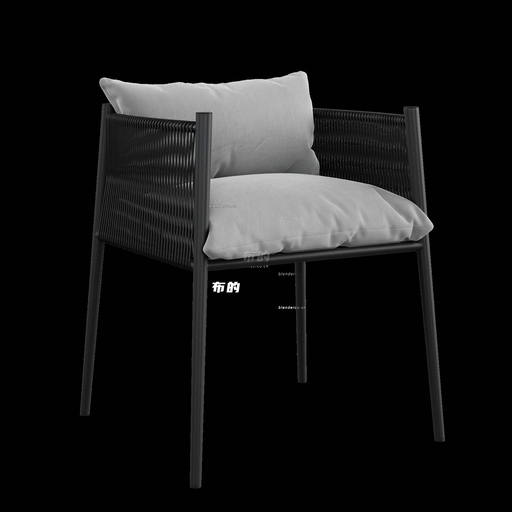 blender户外餐厅座椅模型_blender布的20
