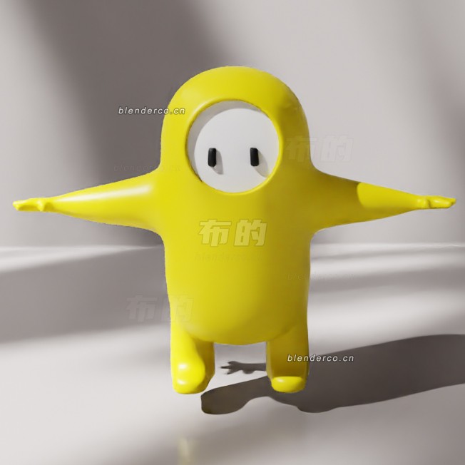 blender糖豆人模型_blender布的46