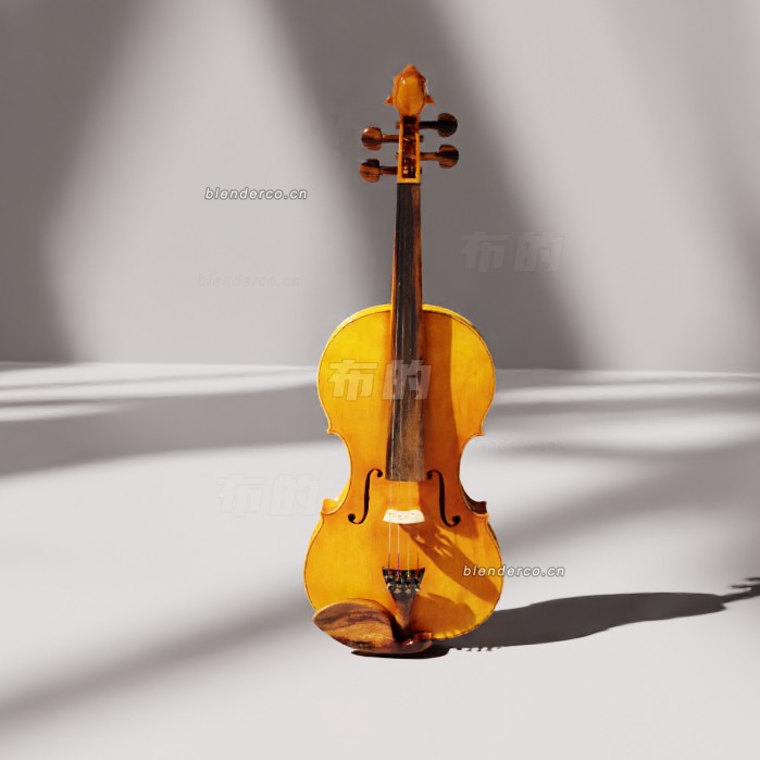 blender欢快的伯特拉姆小提琴模型_blender布的183