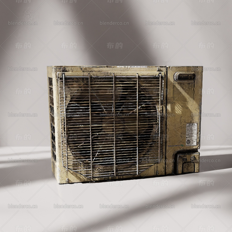 blender空调外机模型blender布的44