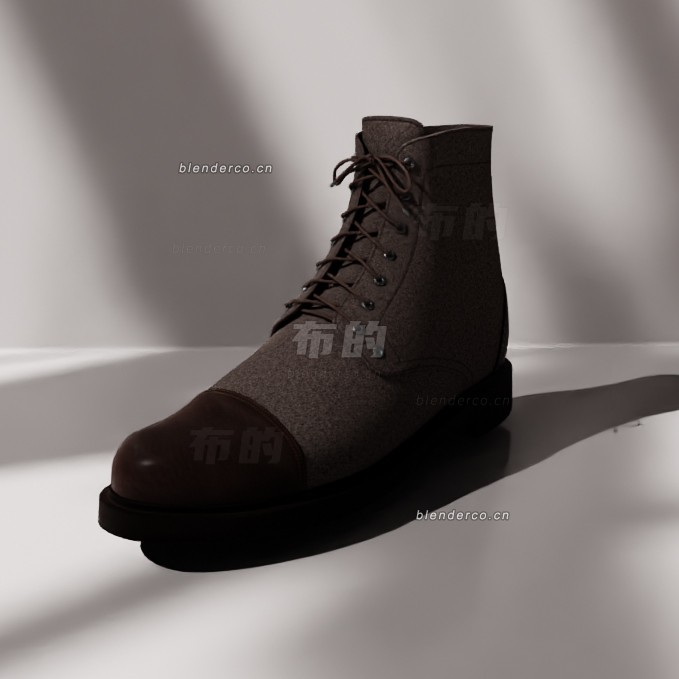 blender靴子模型_blender布的107