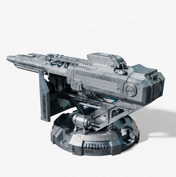 未来科幻电磁炮激光炮台