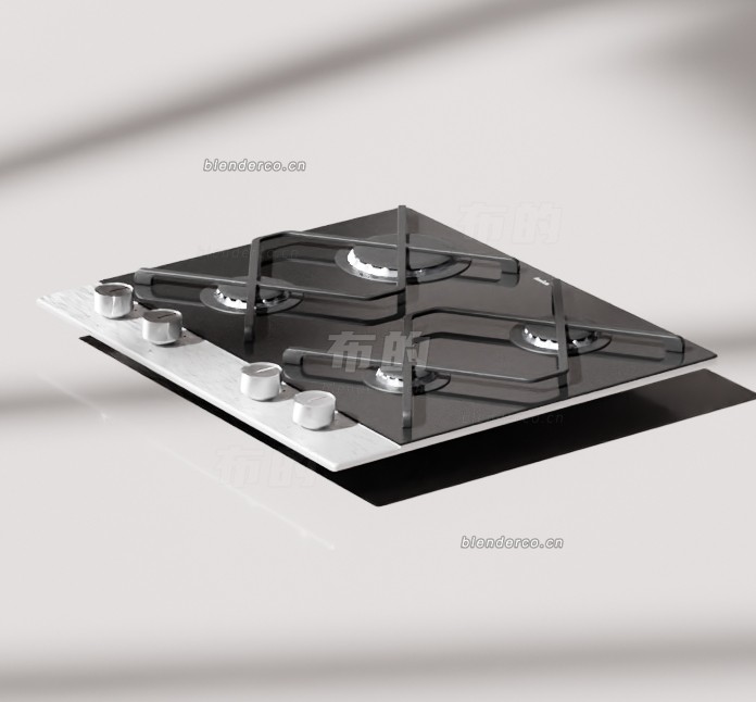 厨房燃气灶blender模型布的15