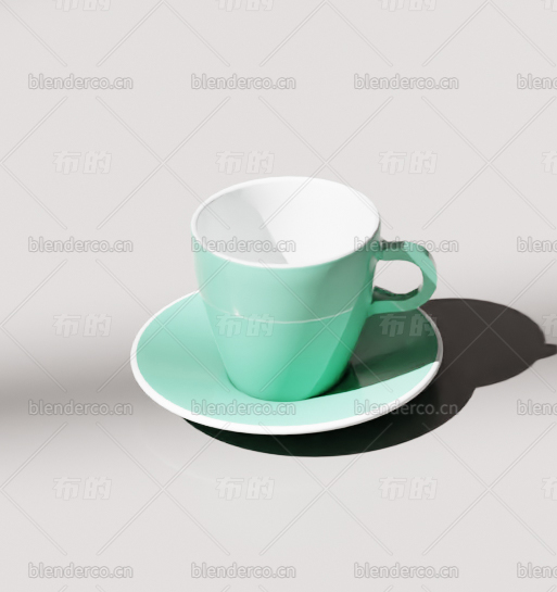 blender咖啡杯马克杯blender模型 布的网免费下载129