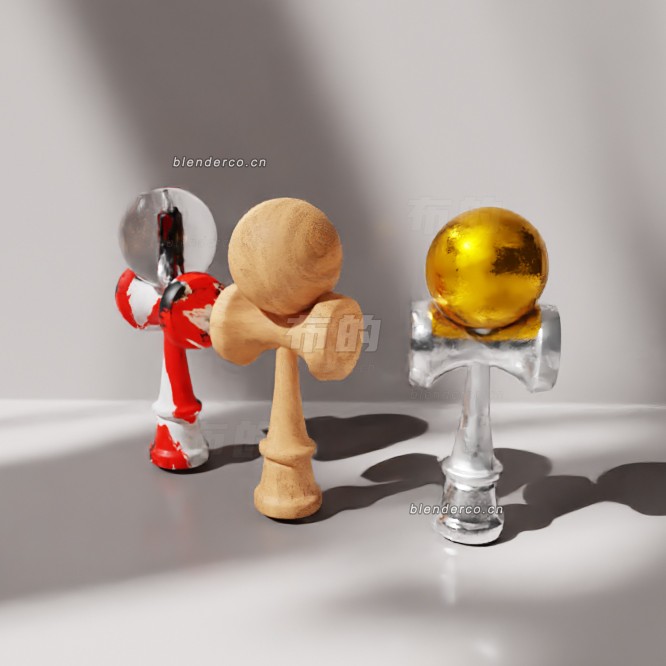 blender剑玉模型_blender布的38