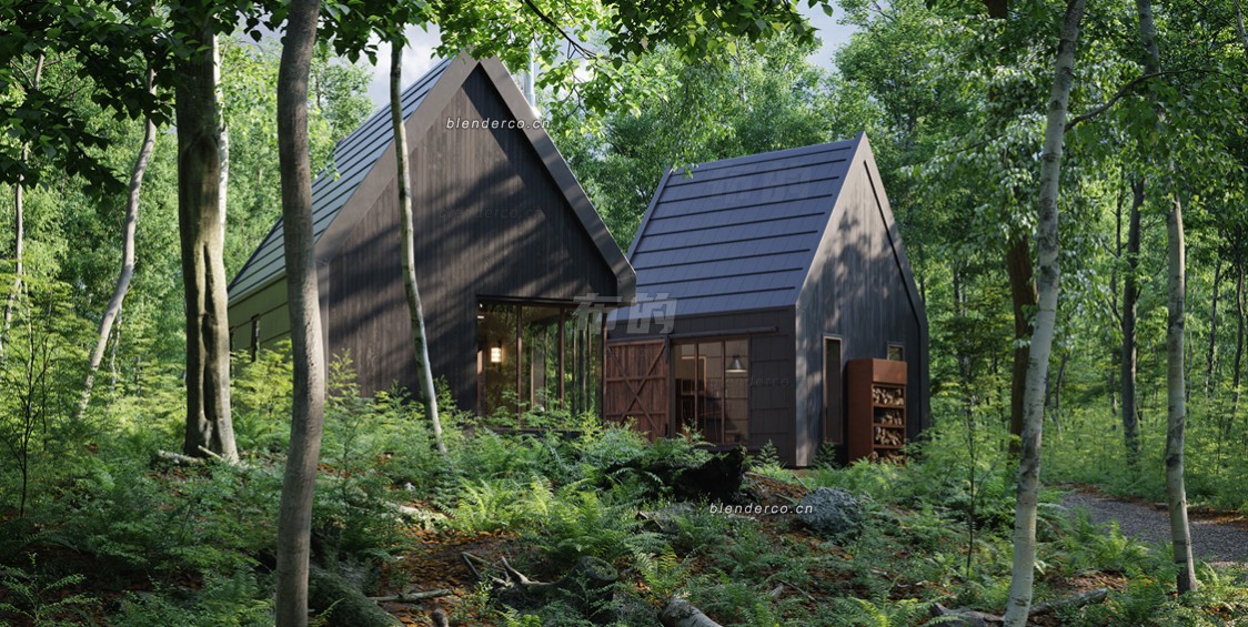 blender林间小屋常见工程文件