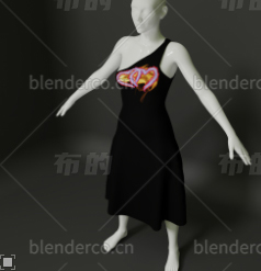 blender连衣裙blender布的模型61