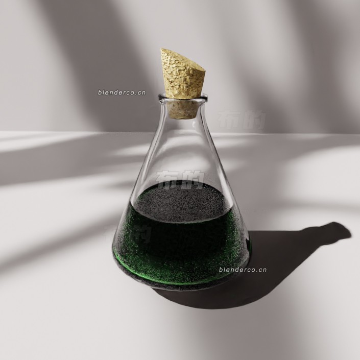 blender埃伦迈耶烧瓶模型_blender布的05