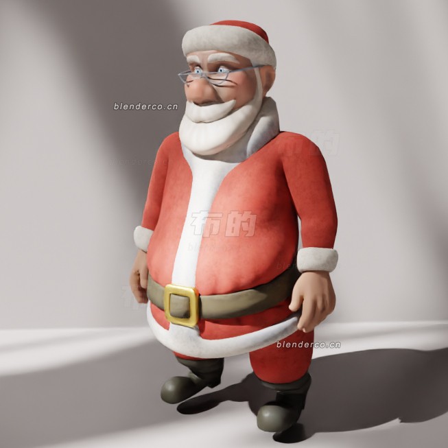 blender圣诞老人模型_blender布的58