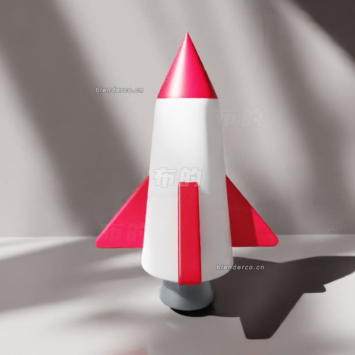 blender小火箭模型_blender布的30