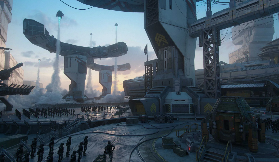 Kitbash3d 未来科幻军事基地3D模型 – Future-Warfare 一酷网免费下载-cg男孩
