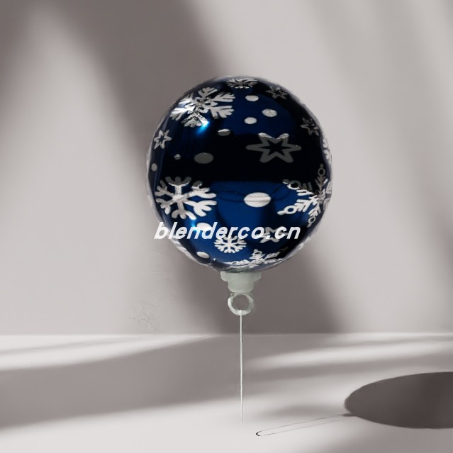 blender圣诞装饰球模型_blender布的82