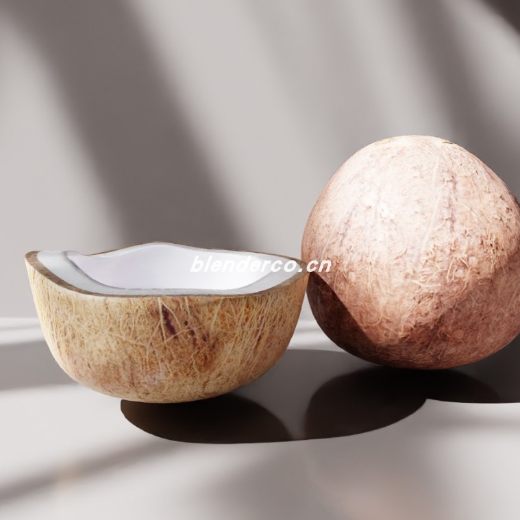 blender椰子模型_blender布的124