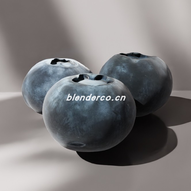 blender蓝莓模型_blender布的76