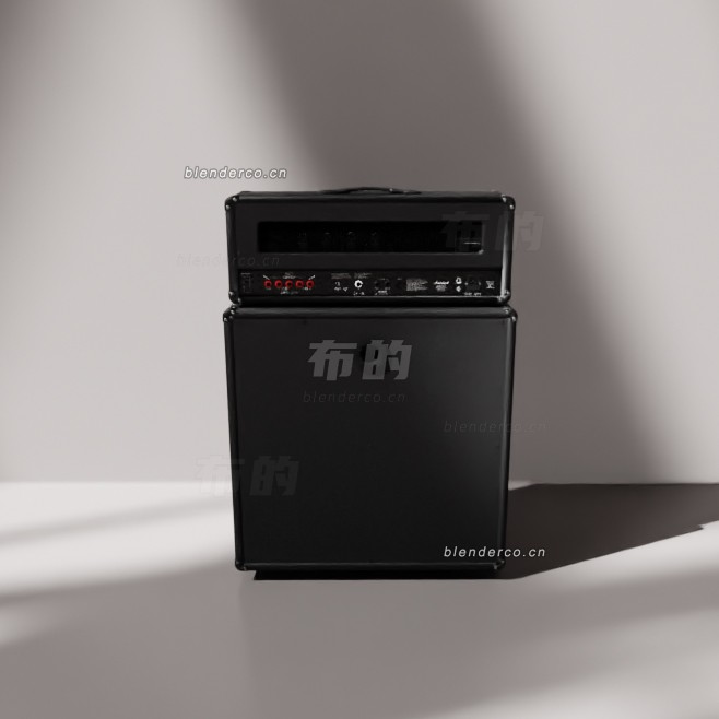 blender Marshall DSL100HR 吉他音箱模型_blender布的83