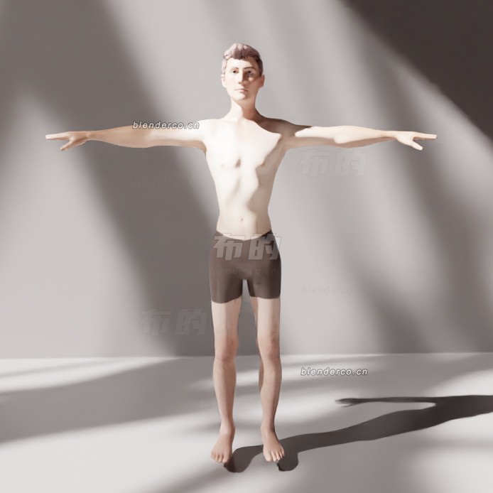 blender男人德米安模型_blender布的119