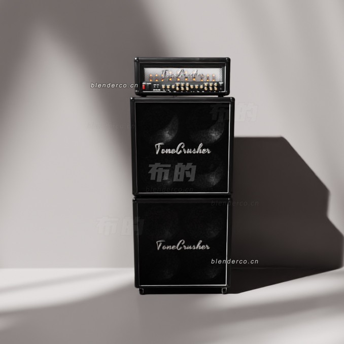 blender吉他组合放大器 – 120W 美式模型_blender布的03